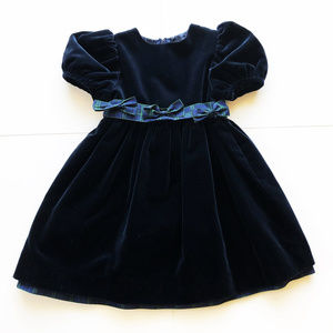 Good Lad of Philadelphia Blue Velvet Dress sz 4t